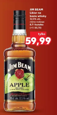 Likier na bazie whisky Jim Beam Apple 32,5% promocja w Kaufland