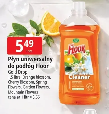 Płyn uniwersalny do podłóg Floor Cherry Blossom promocja w Leclerc