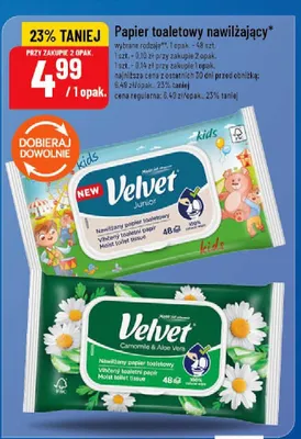 Papier toaletowy nawilżający promocja w POLOmarket