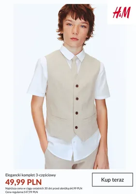 Elegancki komplet 3-częściowy H&M promocja w H&M