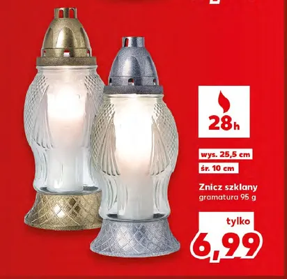 Znicz szklany promocja w Kaufland