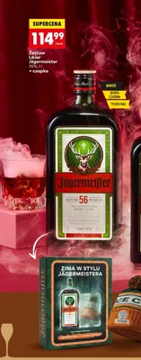 Zestaw likier Jägermeister + czapka promocja w Biedronka