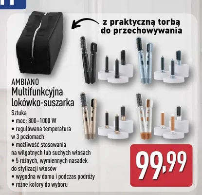 Multifunkcyjna lokówko-suszarka promocja w Aldi