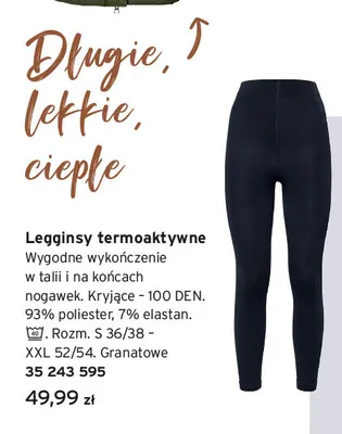 Legginsy termoaktywne promocja w Tchibo
