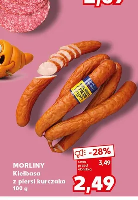 Kiełbasa z piersi kurczaka Morliny promocja w Kaufland