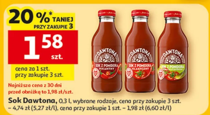 Sok Dawtona promocja w Auchan
