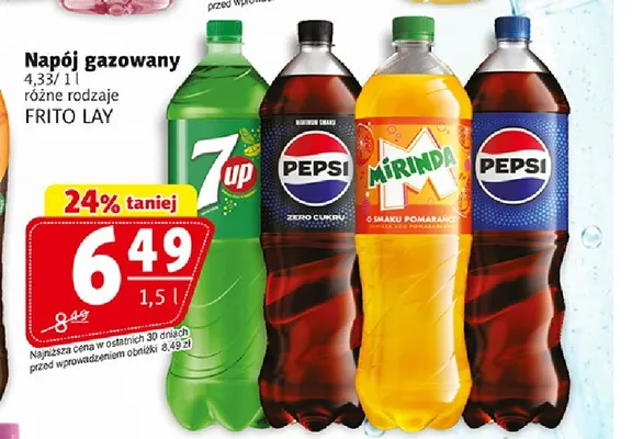 Napój gazowany Mirinda o smaku pomarańczy promocja w Prim Market