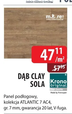 Panel podłogowy Krono Original Dąb Clay Sola promocja w Dobre Dla Domu