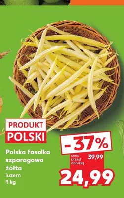 Fasolka szparagowa żółta polska promocja w Kaufland
