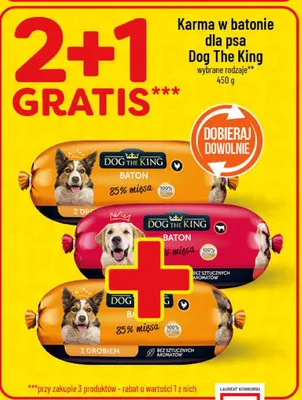 Karma w batonie dla psa Dog The King wybrane rodzaje promocja w POLOmarket