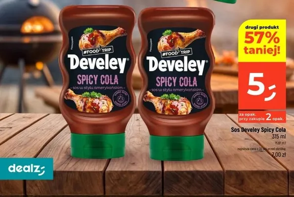 Sos Spicy Cola Develey promocja w Dealz