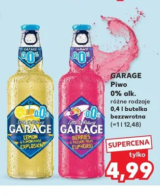 Piwo bezalkoholowe Garage Lemon & Lemongrass Explosion promocja w Kaufland