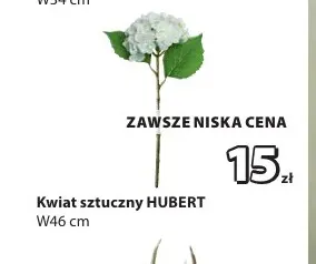 Kwiat sztuczny Hubert promocja w Jysk