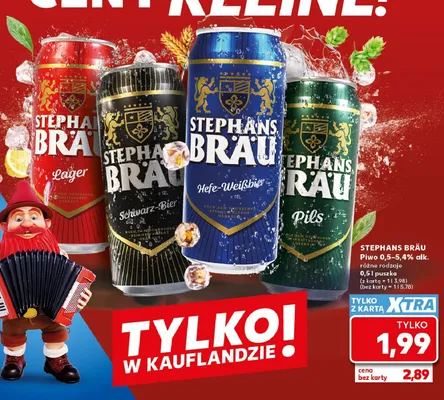 Piwo Stephans Bräu Hefe-Weißbier promocja w Kaufland