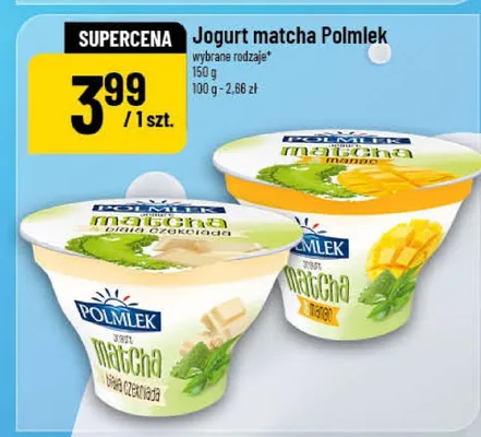 Jogurt matcha Polmlek promocja w POLOmarket