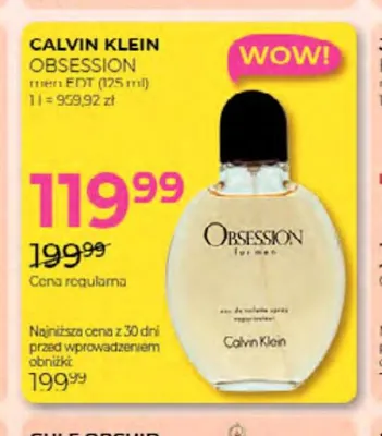 Woda toaletowa Calvin Klein Obsession promocja w Drogerie Jawa