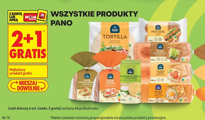 Tortilla Pano płacki pszenne promocja w Biedronka
