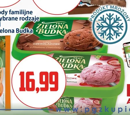 Lody familijne truskawkowe Zielona Budka promocja w Kupiec