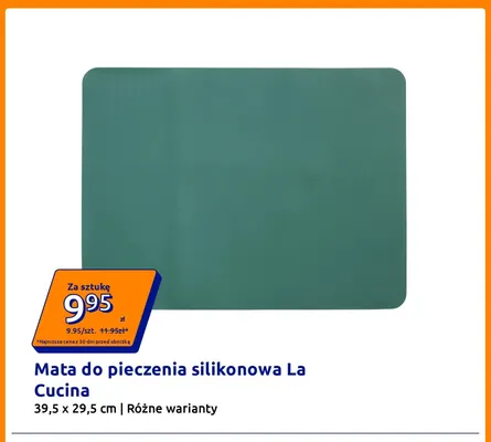Mata do pieczenia silikonowa La Cucina 39,5x29,5 cm promocja w Action