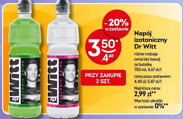 Napój izotoniczny Dr Witt Lychee Pear promocja w Żabka
