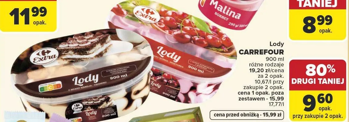 Lody promocja w Carrefour