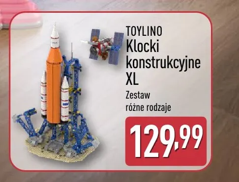 Klocki konstrukcyjne XL Toylino promocja w Aldi