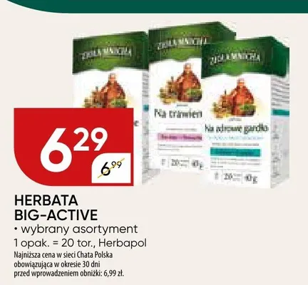 Herbata Big-Active promocja w Chata Polska