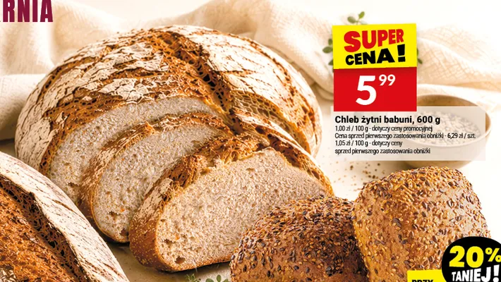 Chleb żytni babuni Białecki promocja w Twój Market