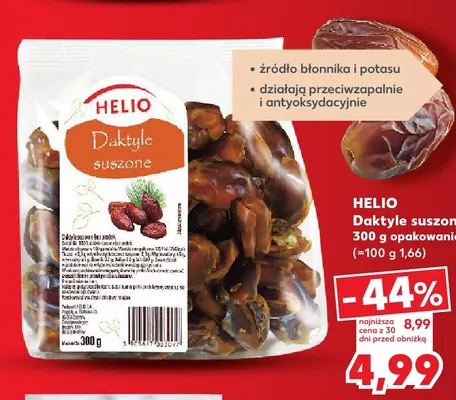 Daktyle suszone Helio promocja w Kaufland