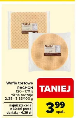 Wafle tortowe promocja w Carrefour
