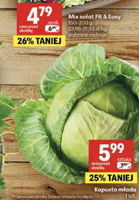 Kapusta młoda promocja w Delikatesy Centrum