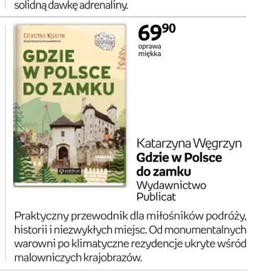 Książka Gdzie w Polsce do zamku Publicat promocja w Empik