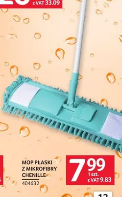 Mop płaski z mikrofibry chenille promocja w Selgros