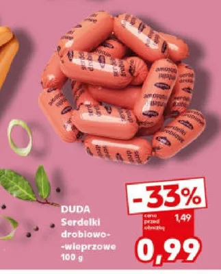 Serdelki drobiowo-wieprzowe promocja w Kaufland