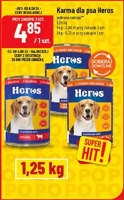 Karma dla psa wybrane rodzaje promocja w POLOmarket