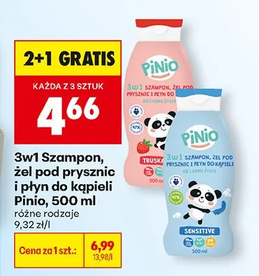 3w1 szampon, żel pod prysznic i płyn do kąpieli Trusty promocja w Biedronka