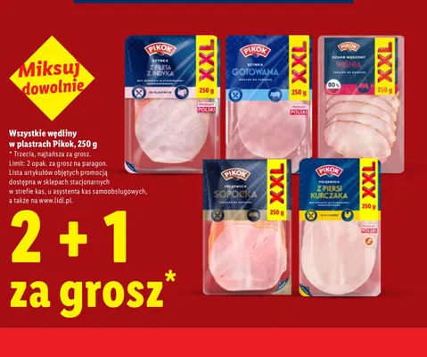 Szynka z fileta z indyka w plastrach Pikok promocja w Lidl