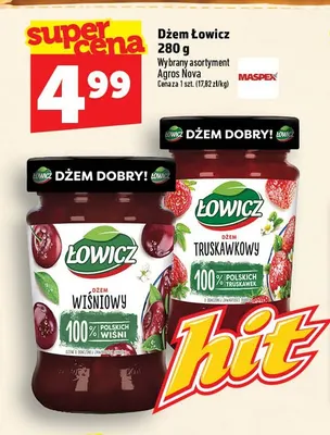 Dżem Łowicz wiśniowy promocja w TOPAZ