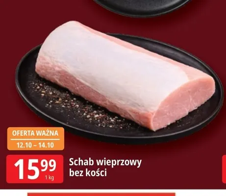 Schab wieprzowy bez kości promocja w Leclerc