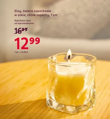 Świeca zapachowa w szkle promocja w Rossmann