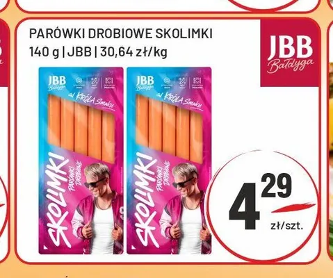 Parówki drobiowe Skolimki JBB promocja w Sedal