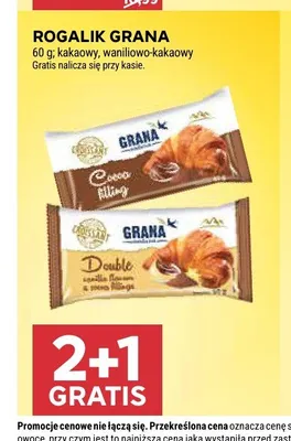 Rogalik Grana kakaowy promocja w Stokrotka