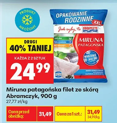 Filet ze skórą Abramczyk promocja w Biedronka