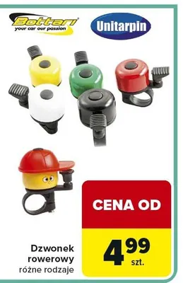 Dzwonek rowerowy różne rodzaje promocja w Carrefour