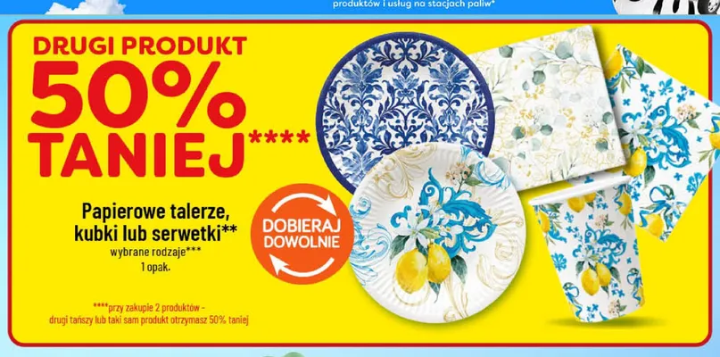 Talerze papierowe promocja w POLOmarket