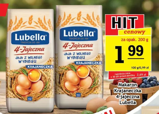 Makaron Krajaneczka 4-jajeczna Lubella promocja w Gram Market
