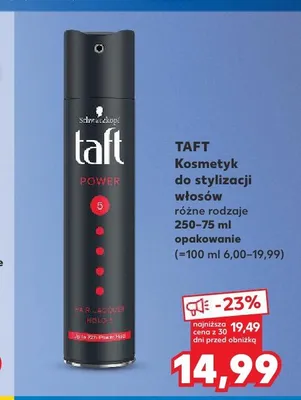 Lakier do włosów Taft Power 5 promocja w Kaufland
