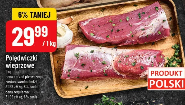 Polędwiczki wieprzowe promocja w POLOmarket