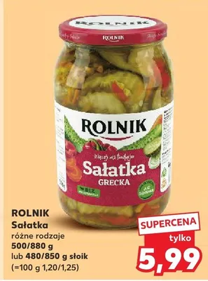 Sałatka grecka Rolnik promocja w Kaufland