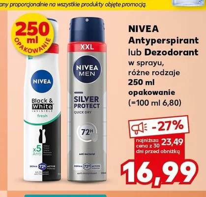 Antyperspirant w sprayu NIVEA promocja w Kaufland